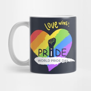 Love Wins World Pride day Mug